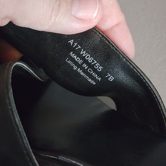 Cole Haan Grand.OS Black Leather Cork Wedge Sandals Slide 7B Comfort - Picture 12 of 14